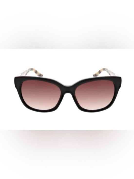 Oscar de la Renta Black Frame Sunglasses with Brown Gradient Lenses main image 5